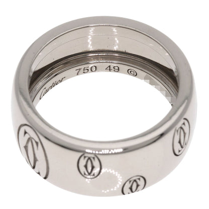 CARTIER   Ring Happy Birthday LM #49 K18 White Gold Ladies