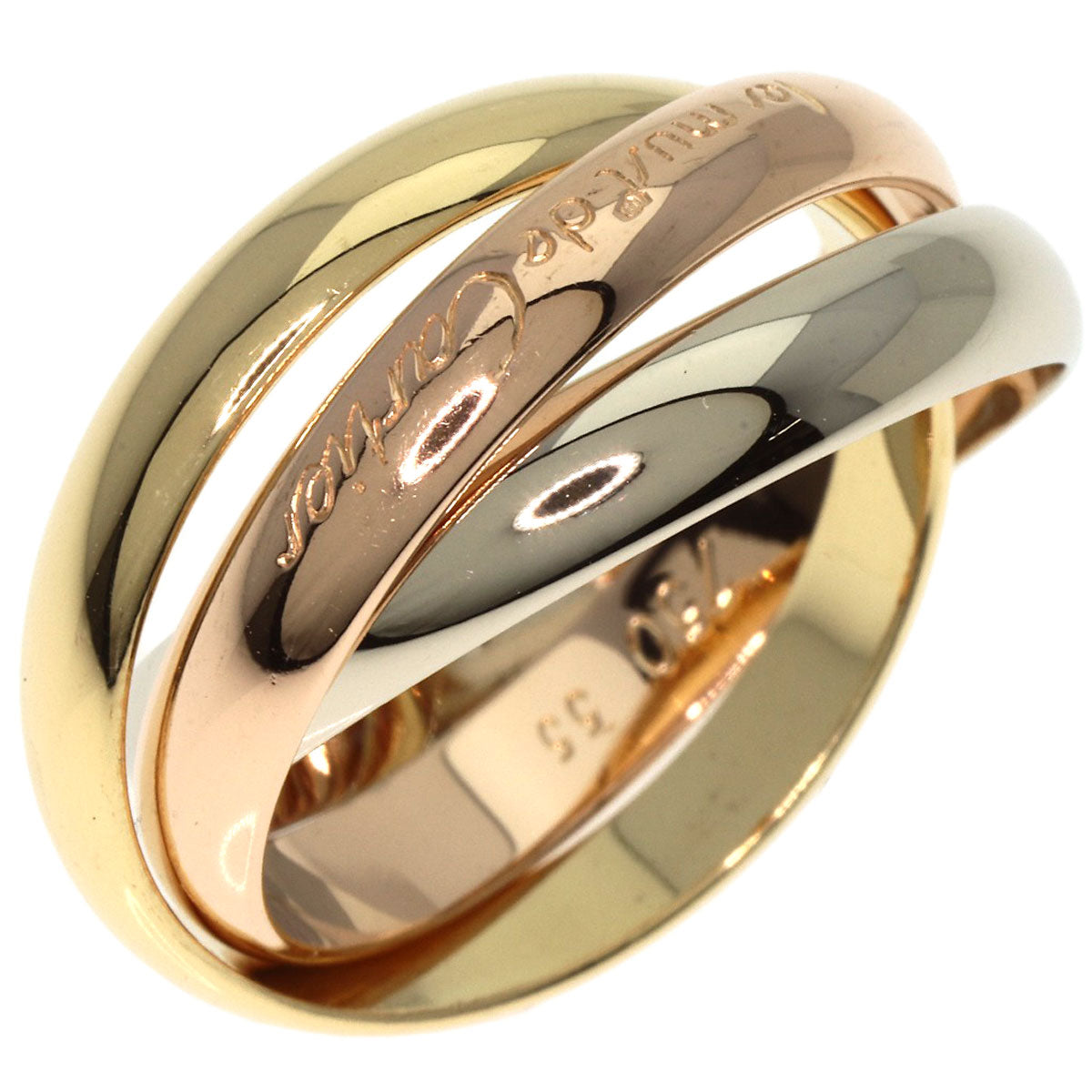 CARTIER   Ring Trinity #55 K18 Yellow Gold K18 White GoldLadies