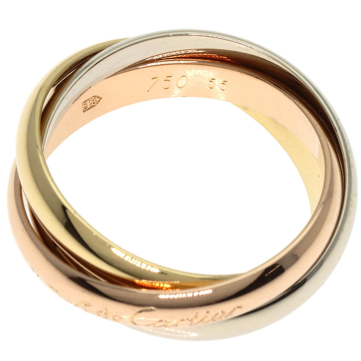 CARTIER   Ring Trinity #55 K18 Yellow Gold K18 White GoldLadies