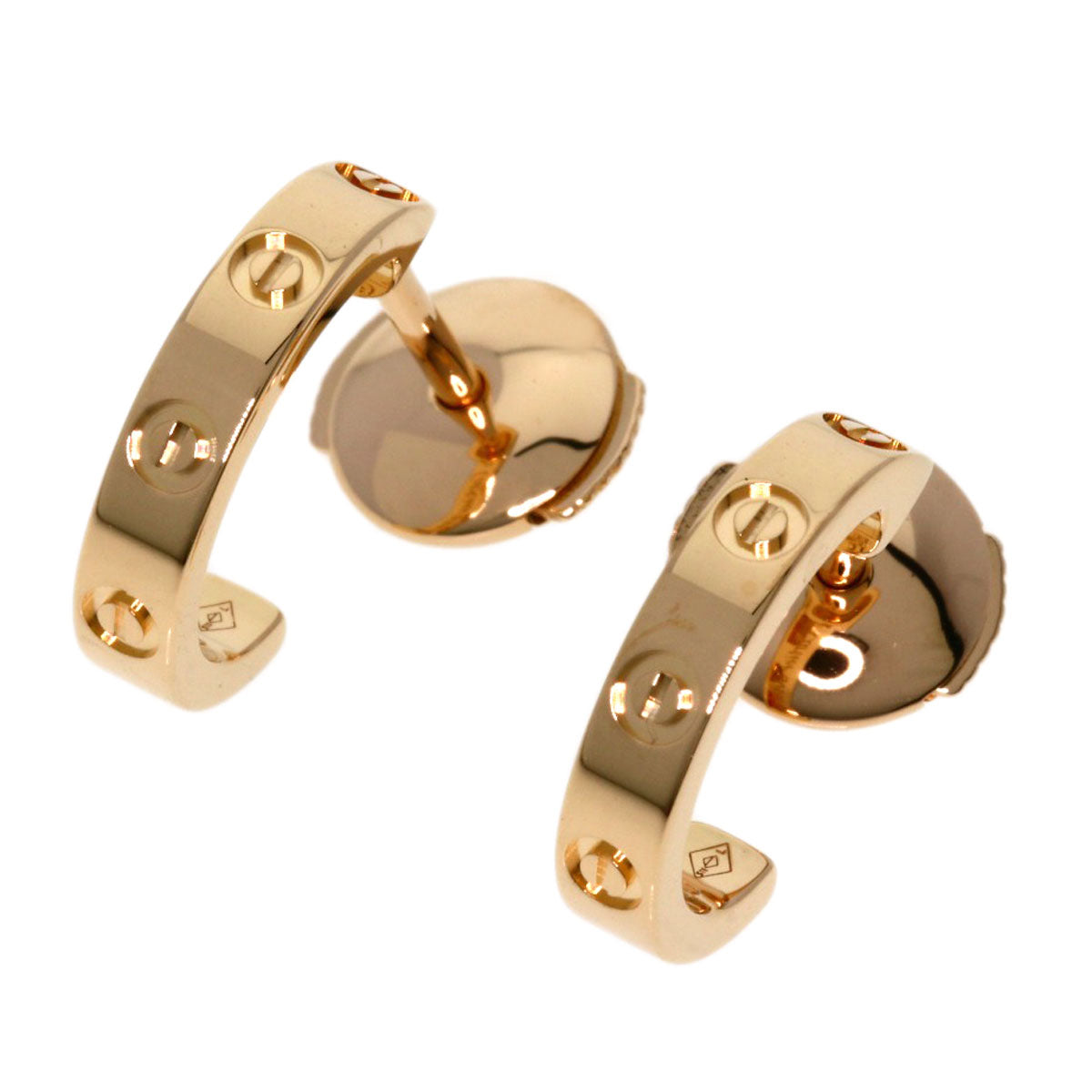 CARTIER   earring mini love K18 Pink Gold Ladies