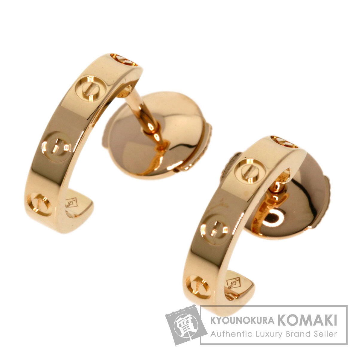 CARTIER   earring mini love K18 Pink Gold Ladies