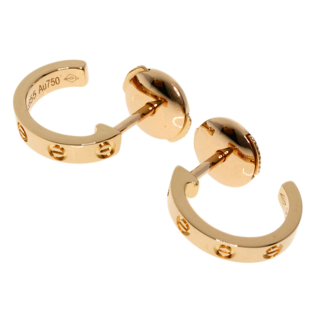 CARTIER   earring mini love K18 Pink Gold Ladies