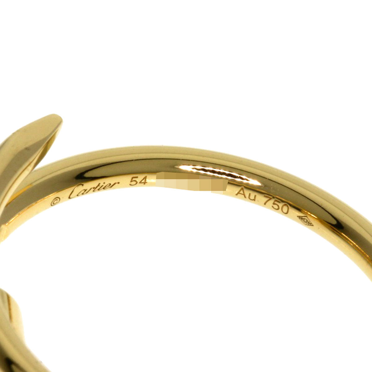 CARTIER   Ring Juste un Clou Small Model #54 K18 Yellow Gold Ladies