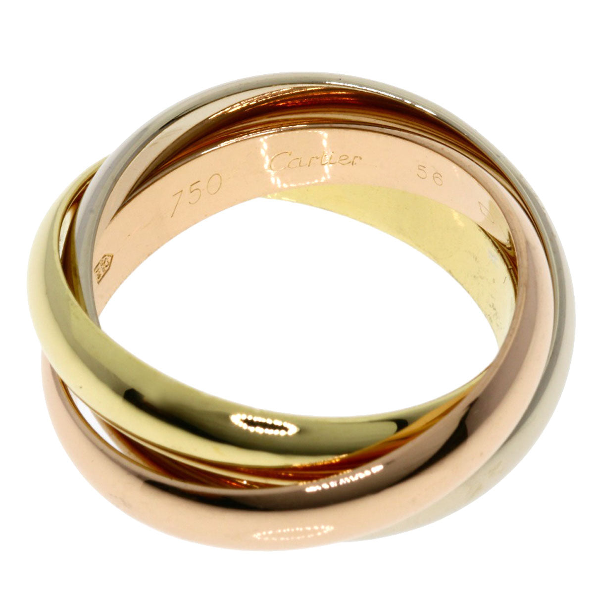 CARTIER   Ring Trinity MM #56 K18 Yellow Gold K18 White GoldLadies