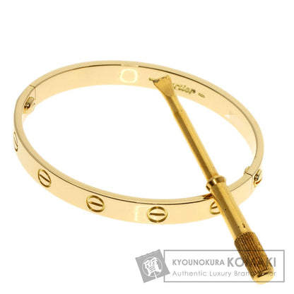 CARTIER LOVE Bracelets # 16 with driver Bracelet K18 Yellow Gold Ladies [Used]
