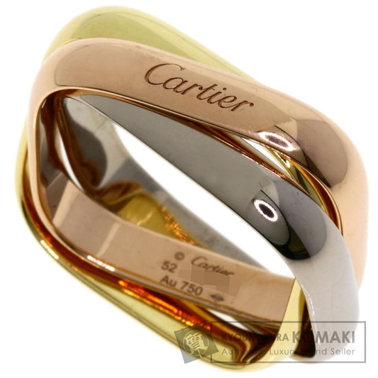 CARTIER   Ring Trinity Cushion Ring Classic Model #52 K18 Yellow Gold K18 White GoldLadies