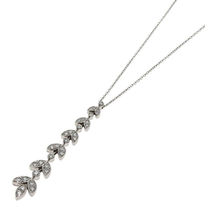 TIFFANY&Co. Leaf 6-row Diamond Necklace Platinum PT950 Ladies [Used]