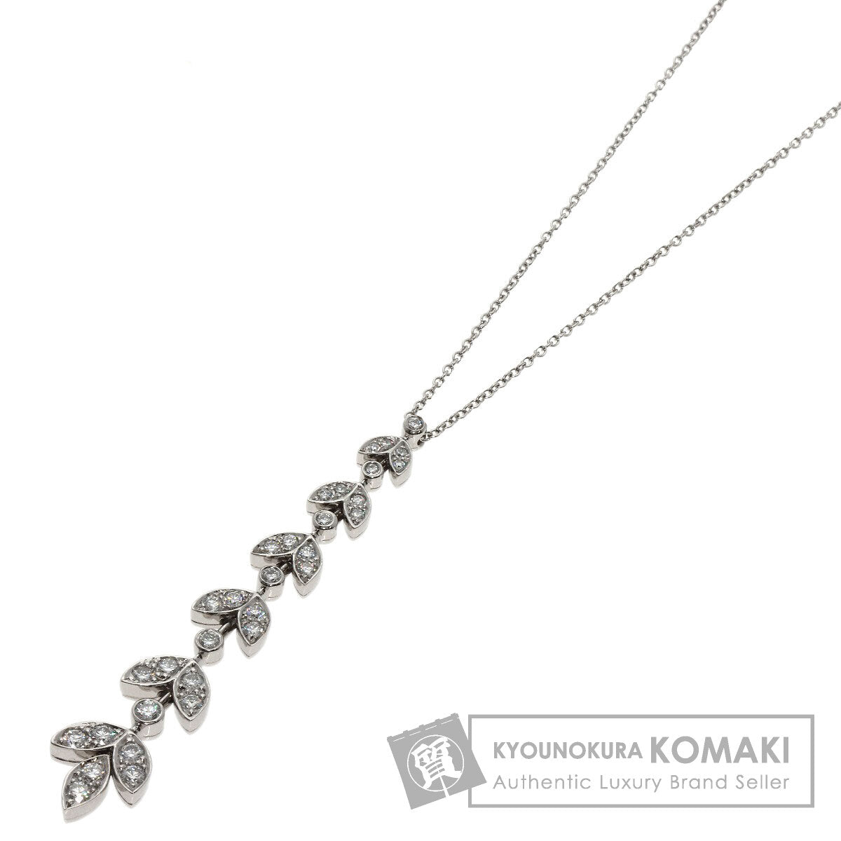TIFFANY&Co. Leaf 6-row Diamond Necklace Platinum PT950 Ladies [Used]