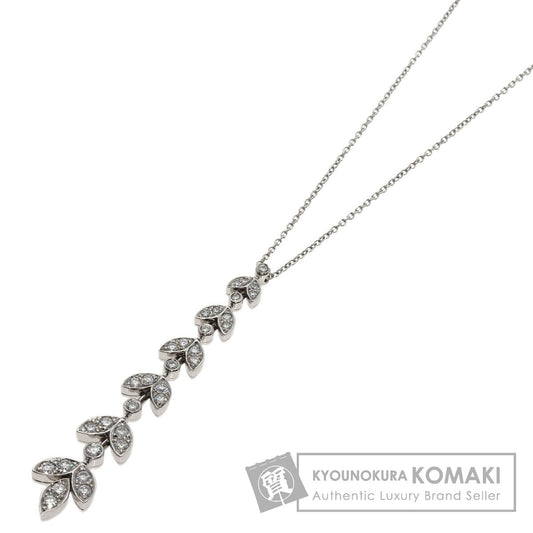 TIFFANY&Co. Leaf 6-row Diamond Necklace Platinum PT950 Ladies [Used]