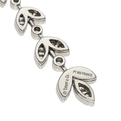 TIFFANY&Co. Leaf 6-row Diamond Necklace Platinum PT950 Ladies [Used]