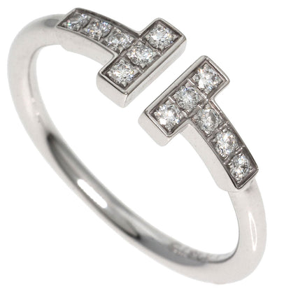 TIFFANY&Co.   Ring TIFFANY&Co. Diamond Wire Ring K18 White Gold Ladies