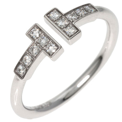 TIFFANY&Co.   Ring TIFFANY&Co. Diamond Wire Ring K18 White Gold Ladies