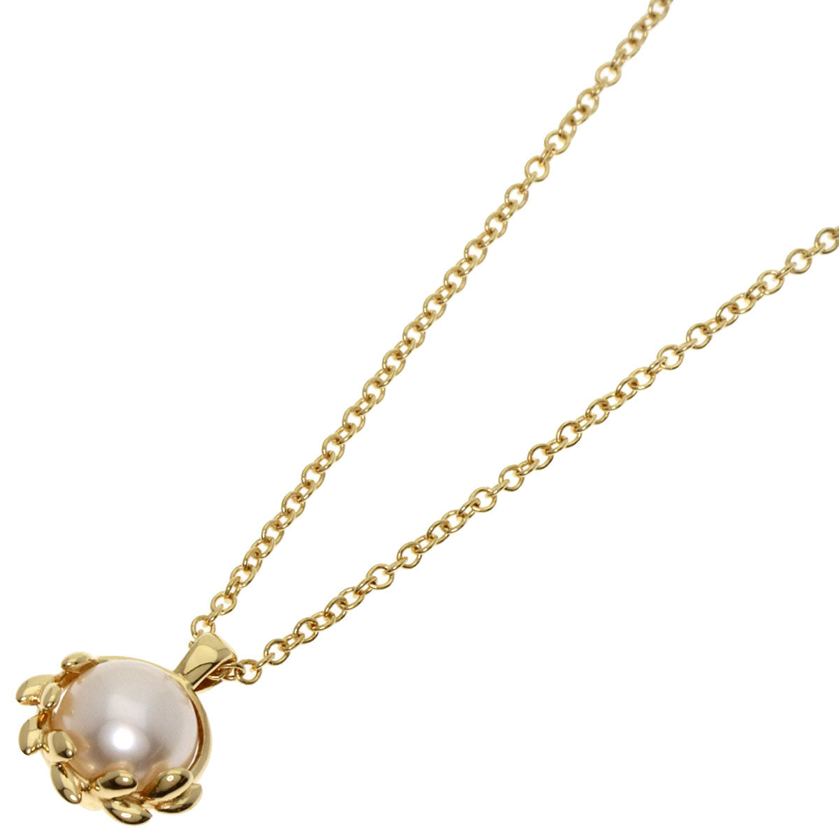 TIFFANY&Co.   Necklace Elsa Peretti Pearl Pearl K18 Yellow Gold Ladies