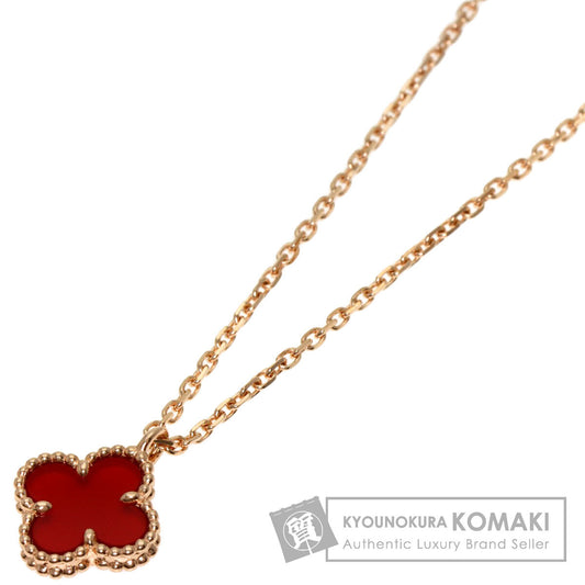 Van Cleef & Arpels   Necklace Sweet Alhambra Carnelian K18 Pink Gold Ladies