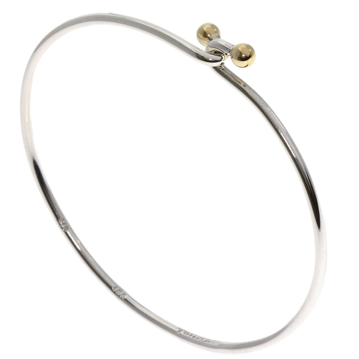 TIFFANY&Co.   Bracelet Double hook bangle Silver 18K Yellow GoldLadies