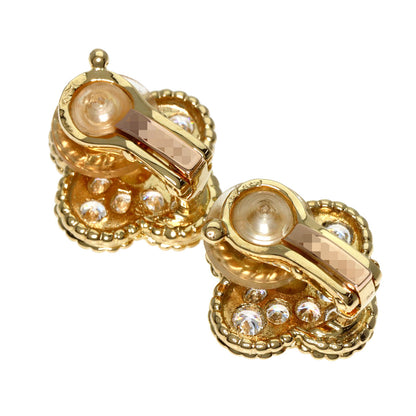 Van Cleef & Arpels Vintage Alhambra Diamond 2WAY earrings Earring K18 Yellow Gold Ladies [Used]