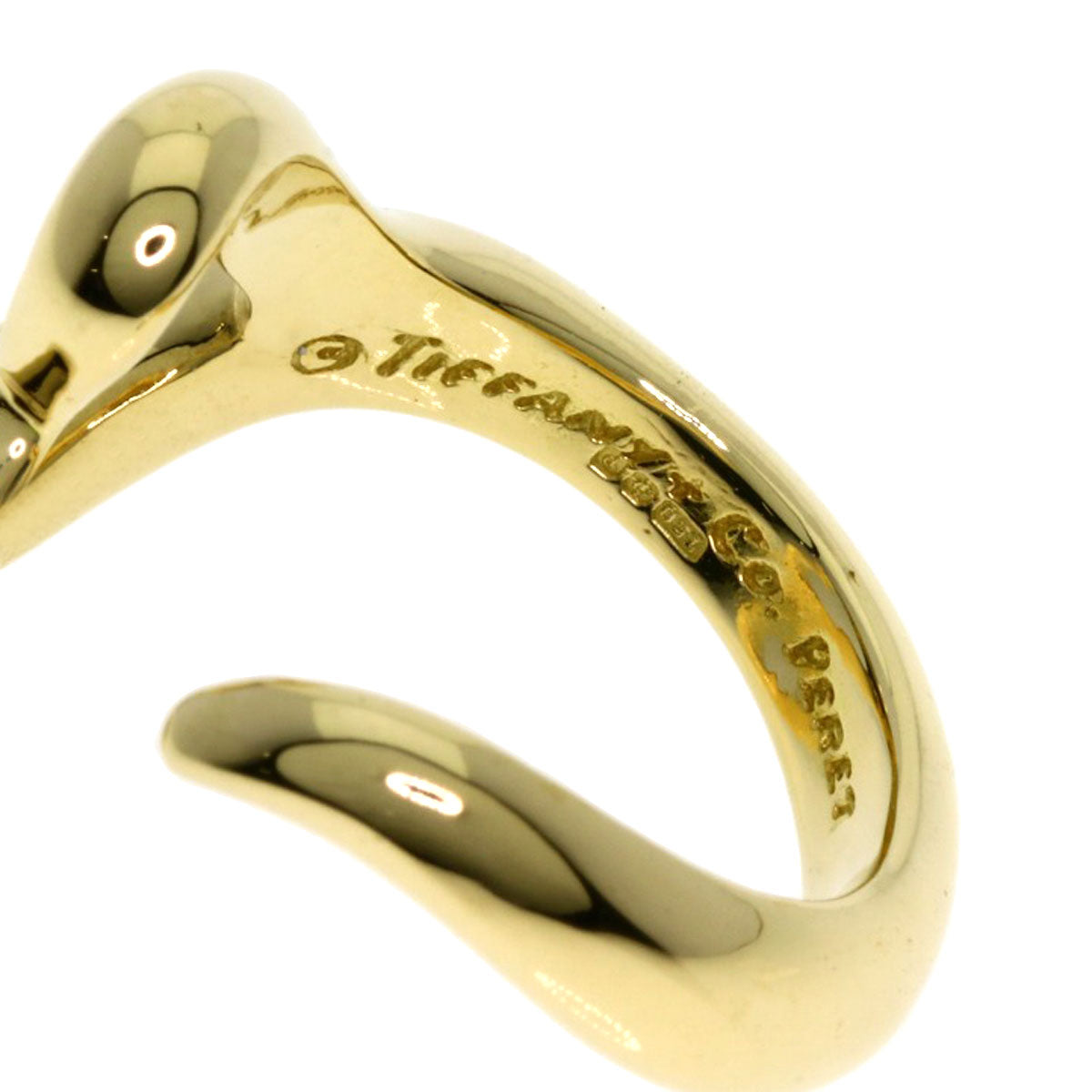 TIFFANY&Co.   Ring Open heart K18 Yellow Gold Ladies