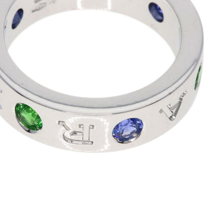 BVLGARI   Ring Roman Sorbet #48 Sapphire Tsavorite K18 White Gold Ladies