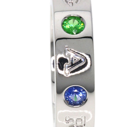 BVLGARI   Ring Roman Sorbet #48 Sapphire Tsavorite K18 White Gold Ladies