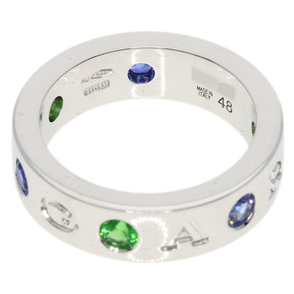 BVLGARI   Ring Roman Sorbet #48 Sapphire Tsavorite K18 White Gold Ladies