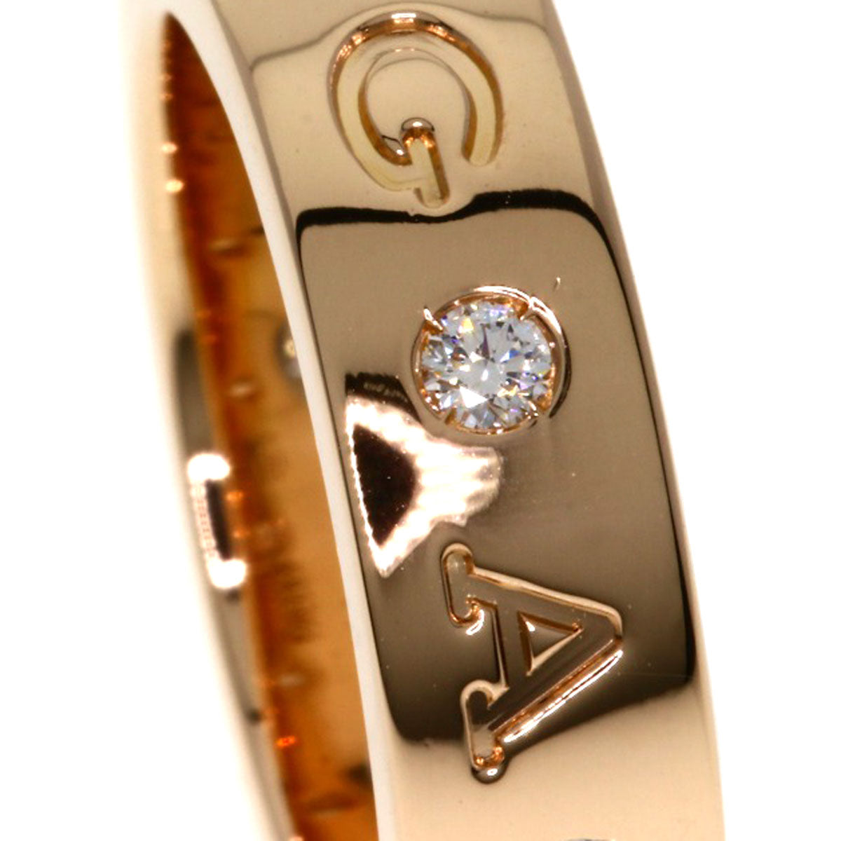 BVLGARI   Ring Roman Sorbet 7P Diamond #48 K18 Pink Gold Ladies