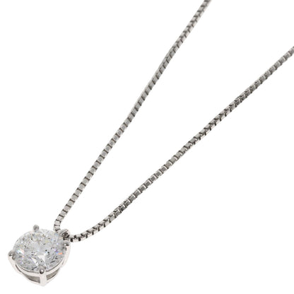 0.722ct 1P Diamond Necklace Platinum PT850 PT900 3.51g　Ladies