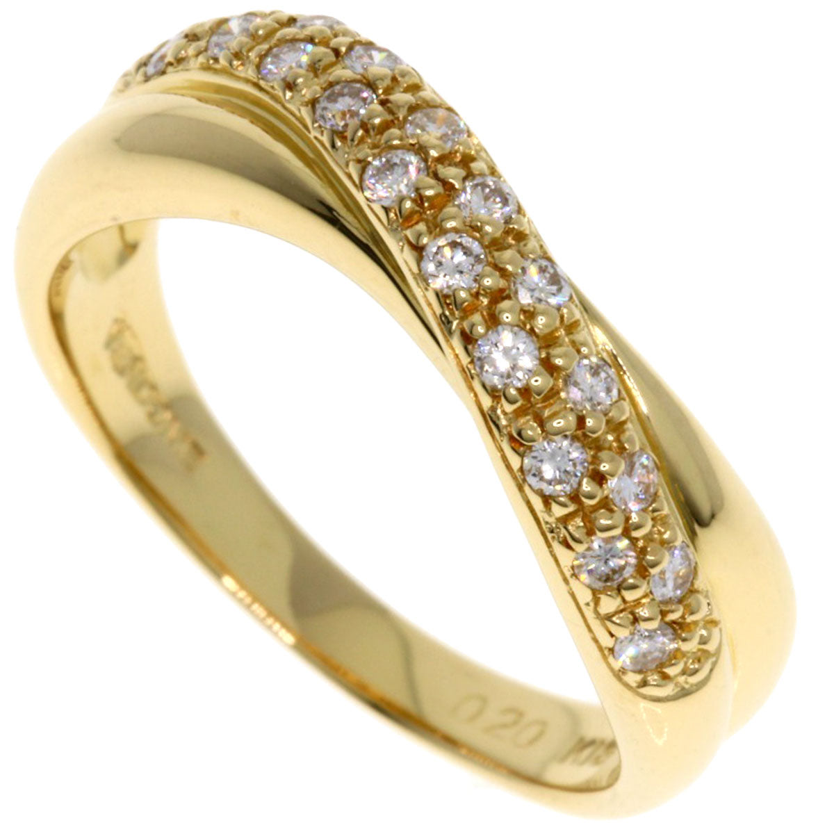 VANDOME   Ring Diamond K18 Yellow Gold Ladies