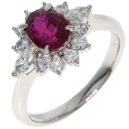 1.45ct Ruby Diamond Ring Platinum PT900  5.5g　Ladies