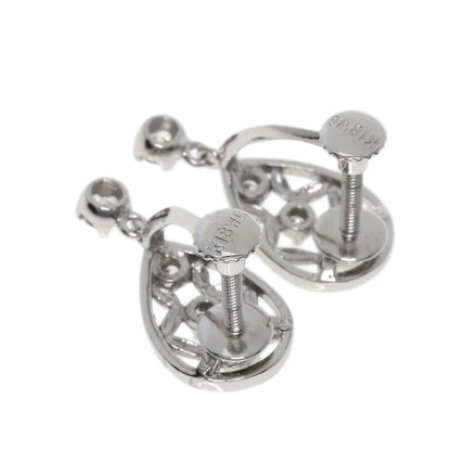 0.15ct Diamond Earring K18 White Gold 3.1g　Ladies