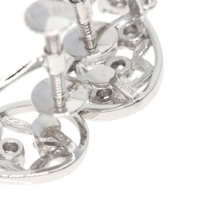 0.15ct Diamond Earring K18 White Gold 3.1g　Ladies