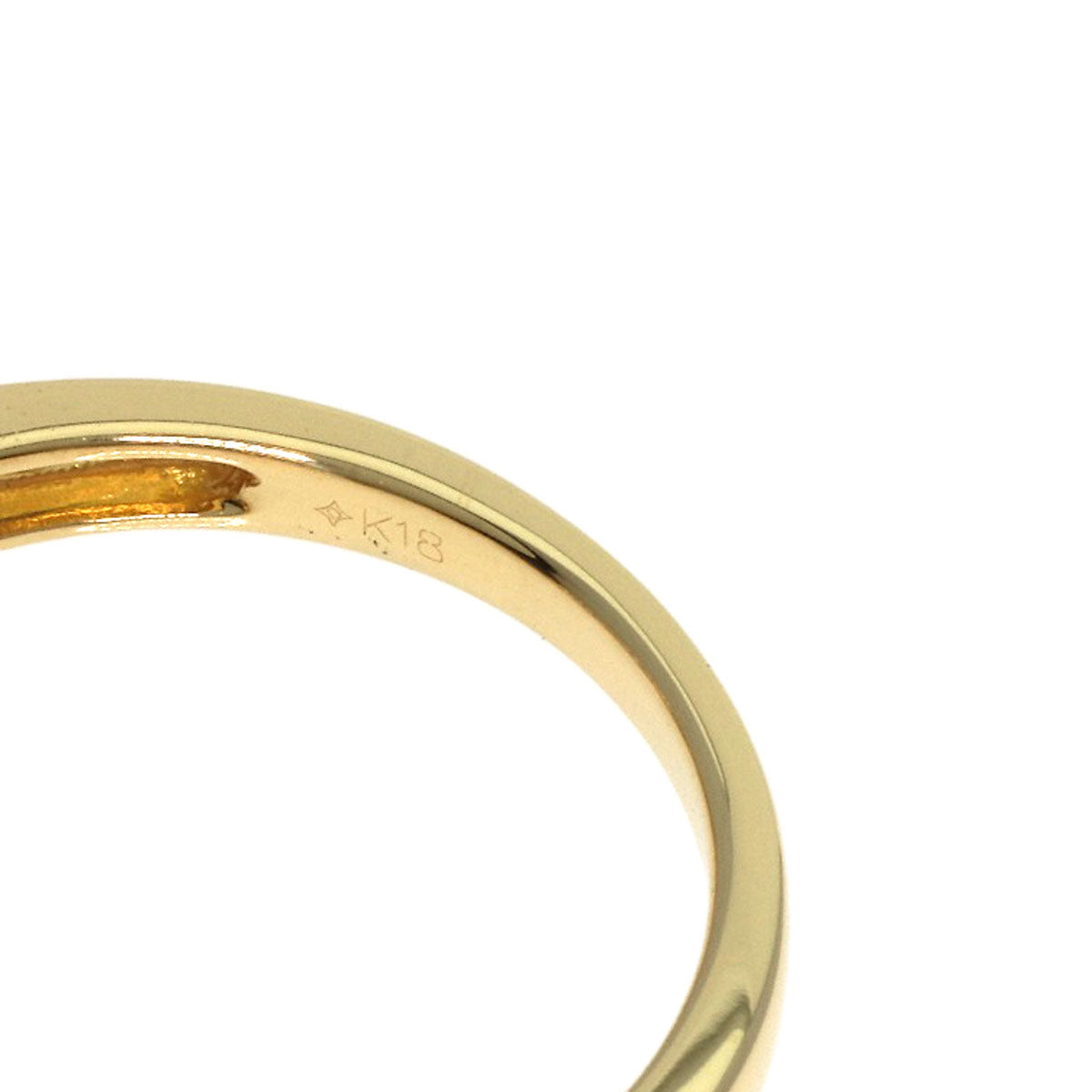 Diamond Ring K18 Yellow Gold  2.9g　Ladies