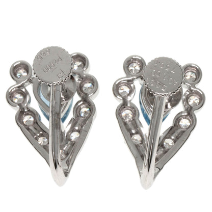 POLA Aquamarine Diamond Earring Platinum PT900 K14WGLadies [Used]