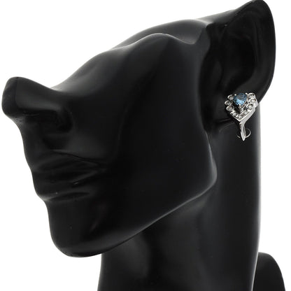 POLA Aquamarine Diamond Earring Platinum PT900 K14WGLadies [Used]