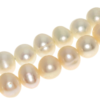 Freshwater Pearl 3 rows Necklace Metal 61.6g　Ladies