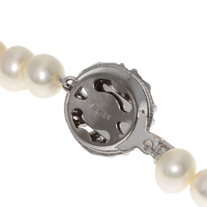 Freshwater Pearl Earrings (2-piece set) Necklace Silver 38g　Ladies