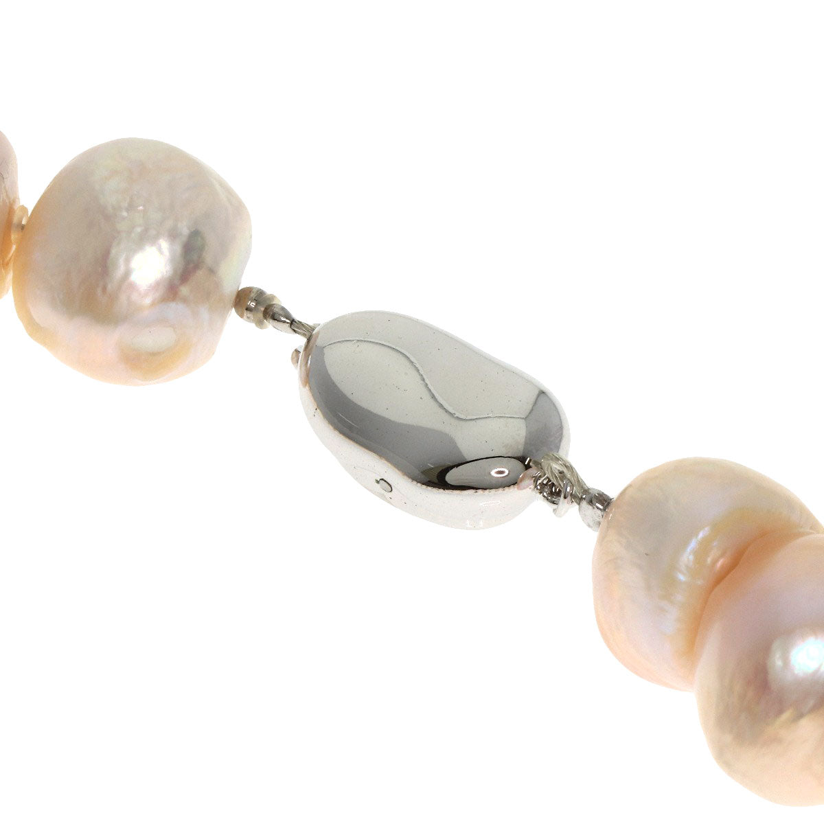 Baroque pearl Pearl Necklace Silver 104.9g　Ladies