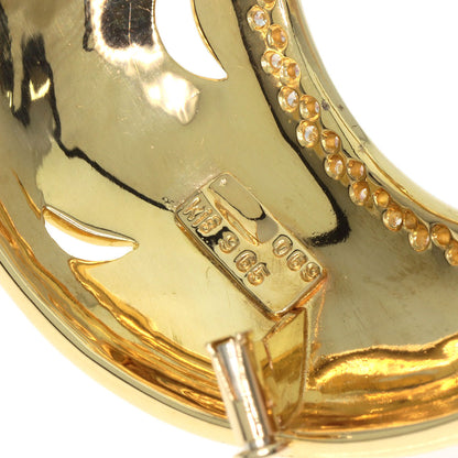 9.65ct Blue Tourmaline Diamond Brooch K18 Yellow Gold  30g　Ladies