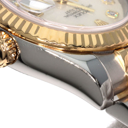ROLEX DATEJUST 10P Diamond Watches 179173NG Stainless Steel/SSxK18YG Ladies