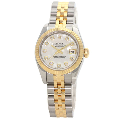 ROLEX DATEJUST 10P Diamond Watches 179173NG Stainless Steel/SSxK18YG Ladies