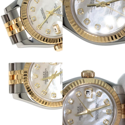 ROLEX DATEJUST 10P Diamond Watches 179173NG Stainless Steel/SSxK18YG Ladies