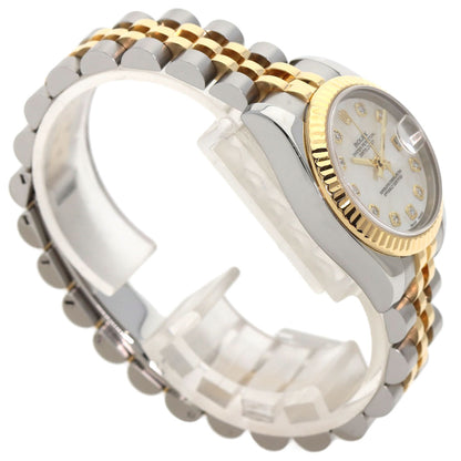 ROLEX DATEJUST 10P Diamond Watches 179173NG Stainless Steel/SSxK18YG Ladies