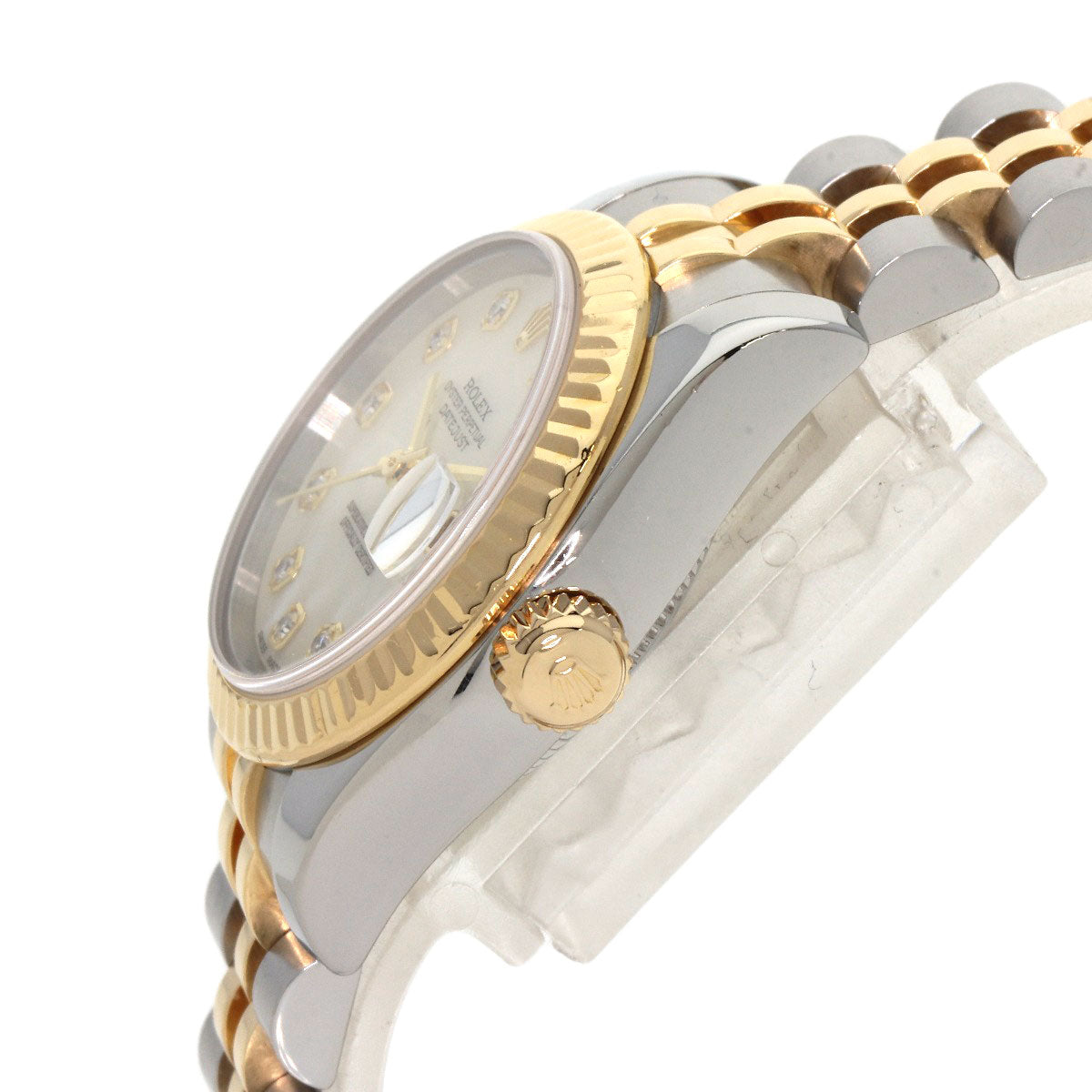 ROLEX DATEJUST 10P Diamond Watches 179173NG Stainless Steel/SSxK18YG Ladies