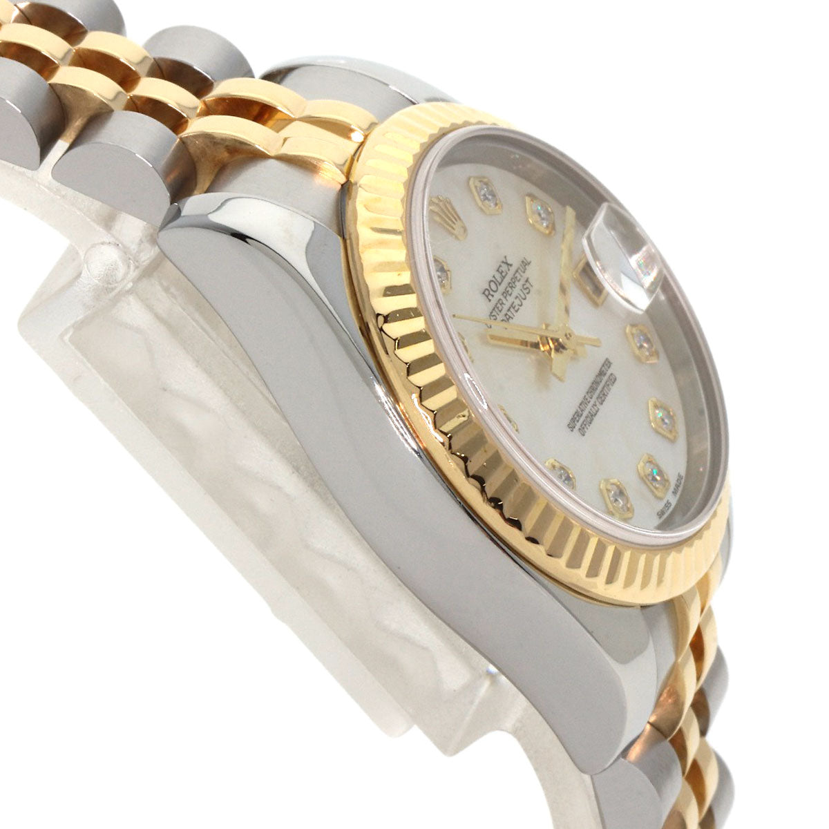 ROLEX DATEJUST 10P Diamond Watches 179173NG Stainless Steel/SSxK18YG Ladies