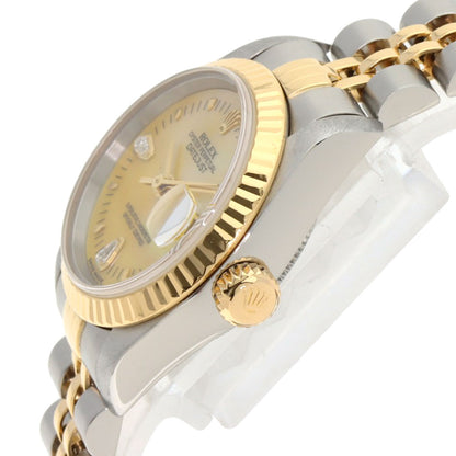 ROLEX Datejust Yellow Shell 2P Diamond Watches 79173N2BR Stainless Steel/SSxK18YG Ladies