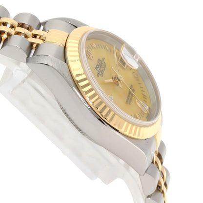 ROLEX Datejust Yellow Shell 2P Diamond Watches 79173N2BR Stainless Steel/SSxK18YG Ladies