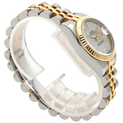 ROLEX Datejust 10P Diamond Meteorite Watches 179173G Stainless Steel/SSxK18YG Ladies