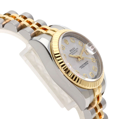 ROLEX Datejust 10P Diamond Meteorite Watches 179173G Stainless Steel/SSxK18YG Ladies