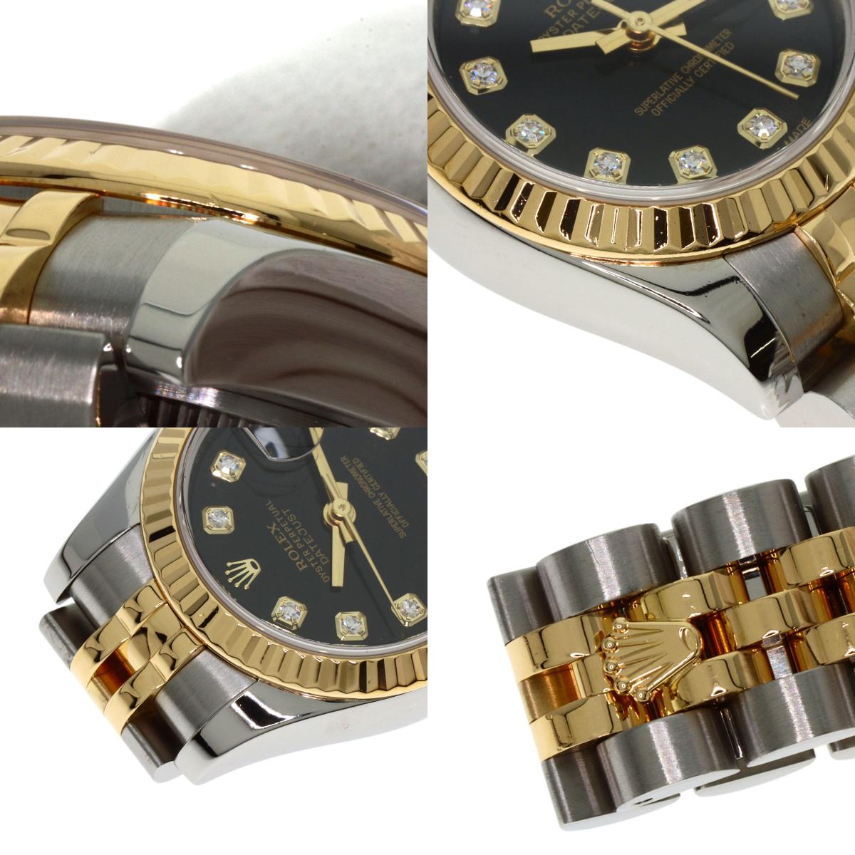 ROLEX DATEJUST 10P Diamond Watches 179173G Stainless Steel/SSxK18YG Ladies