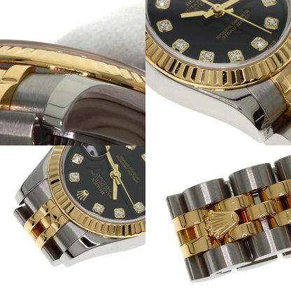 ROLEX DATEJUST 10P Diamond Watches 179173G Stainless Steel/SSxK18YG Ladies
