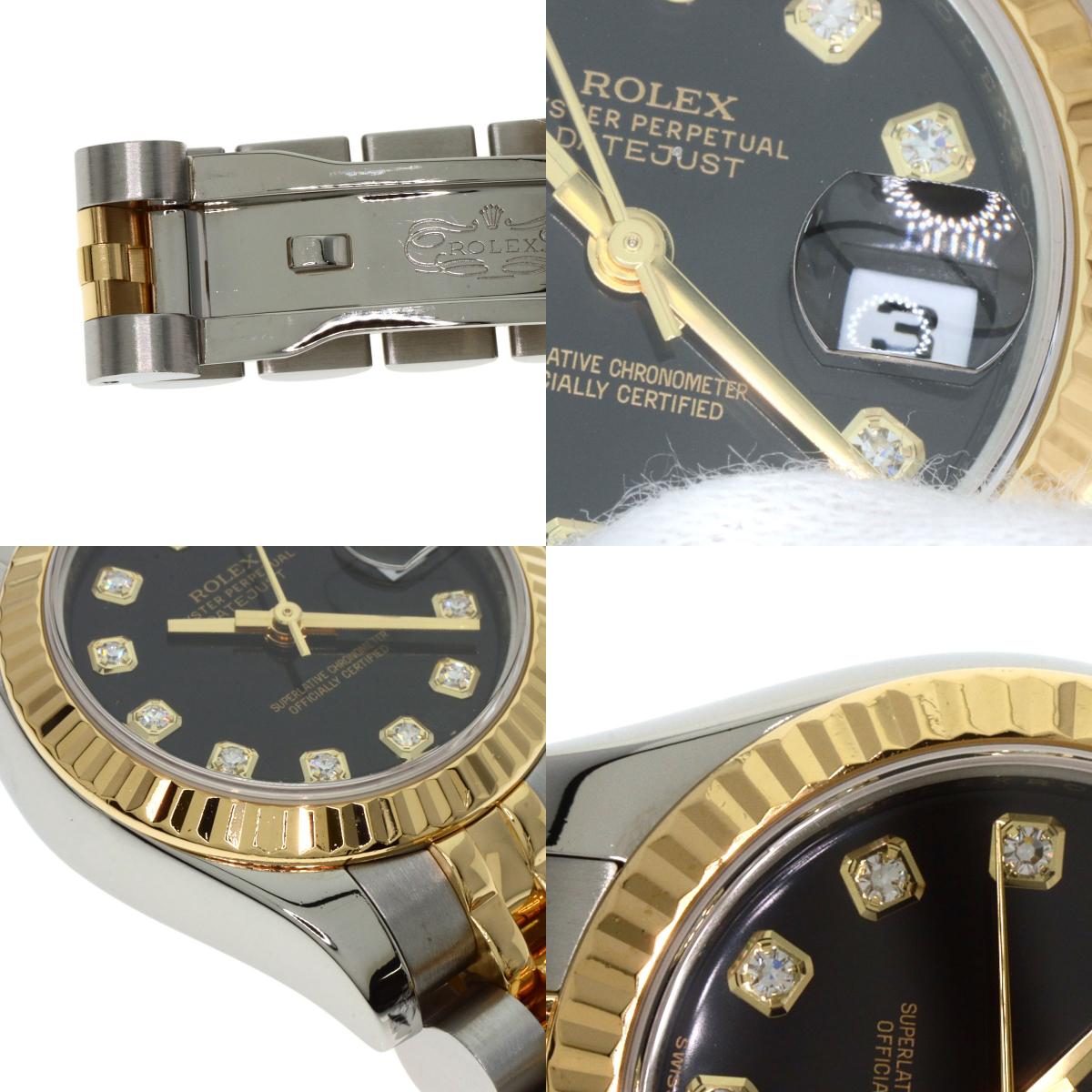 ROLEX DATEJUST 10P Diamond Watches 179173G Stainless Steel/SSxK18YG Ladies